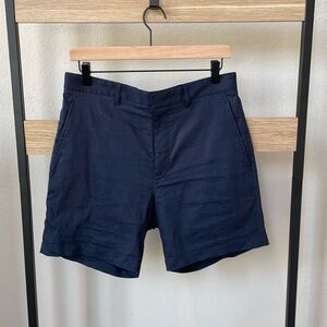Theory Linen Blend Shorts - 29” Waist